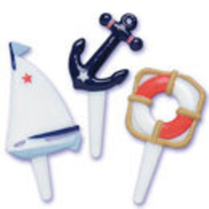 Nautical Cupcake Picks