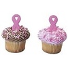 Pink Ribbon Cupcake Picks