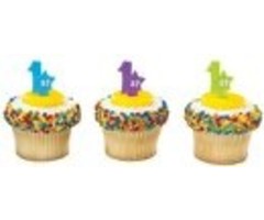 1st Birthday Cupcake  Picks