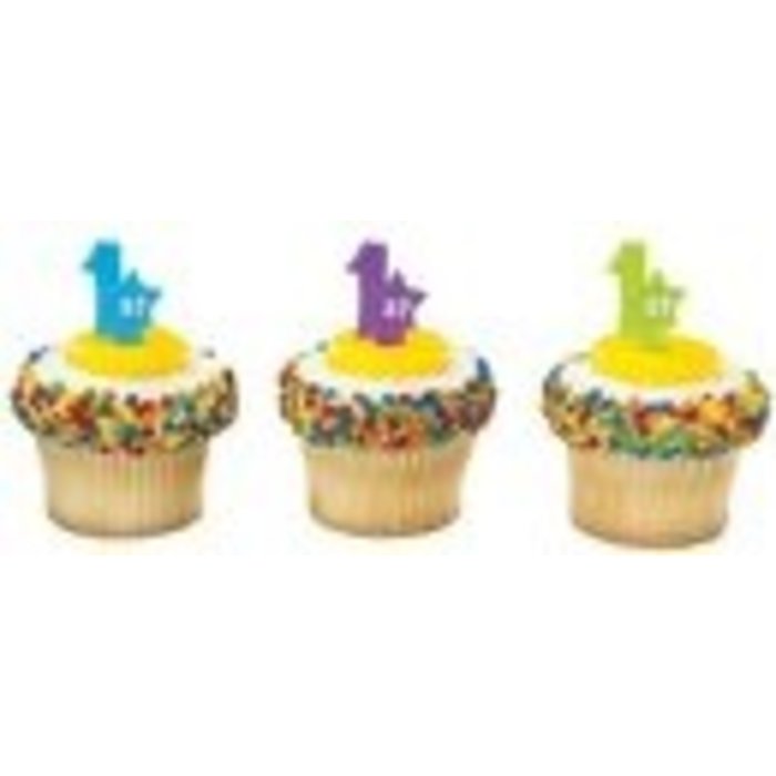 1st Birthday Cupcake  Picks