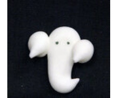 Edible Ghost Shaped Cupcake Toppers Small