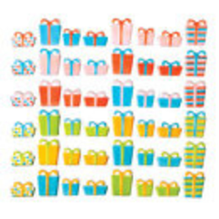 Present Shaped Edible Cupcake Toppers by Lucks