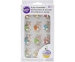 Easter Bunny with Jelly Bean Edible Cupcake Toppers