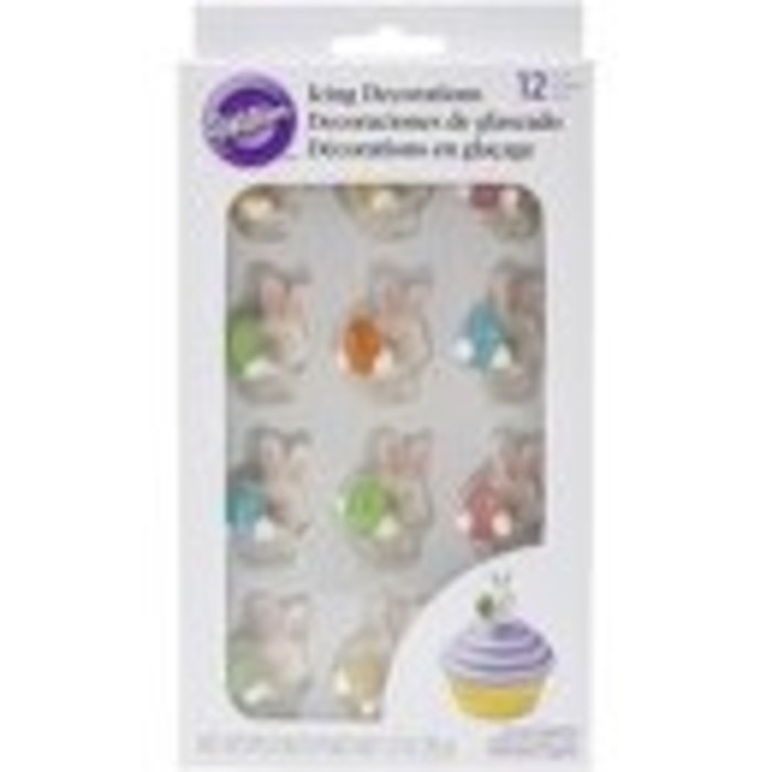 Easter Bunny with Jelly Bean Edible Cupcake Toppers