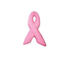 Pink Ribbon Edible Sugar Cupcake Toppers