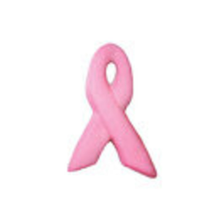 Pink Ribbon Edible Sugar Cupcake Toppers