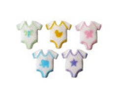 Baby Onepiece Sugar Cupcake Toppers