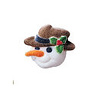 Snowman Head Sugar Christmas Cupcake Toppers