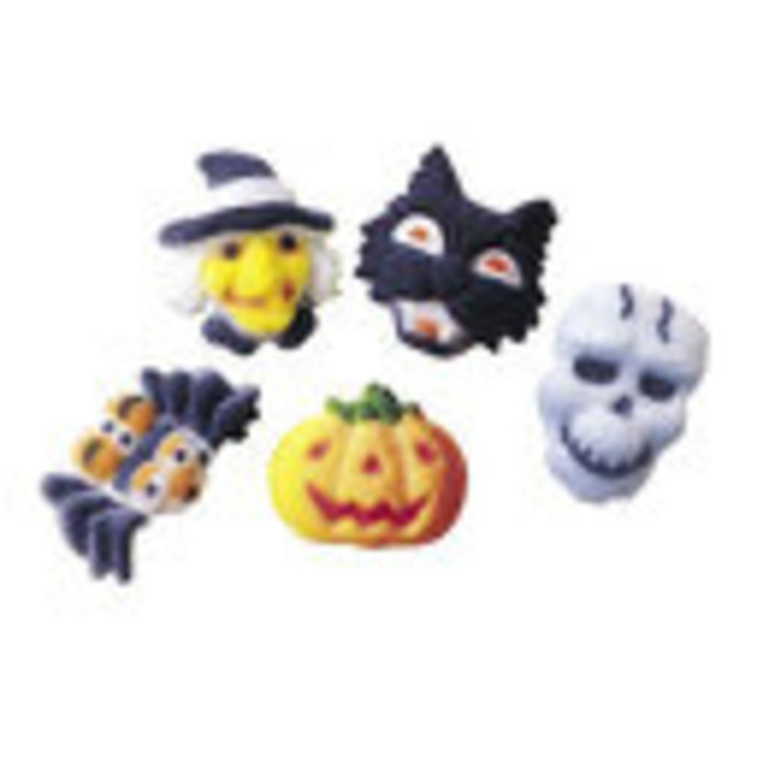 Mini Fright Sugar Halloween Cupcake Toppers