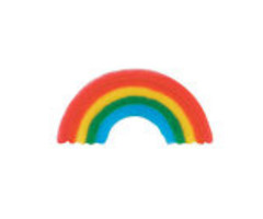 Rainbow Shaped sugar cupcake topper