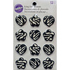 Zebra Flower and Heart Icing Decorations by Wilton
