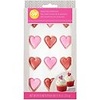 Sparkling Hearts Icing Decorations