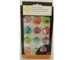 Colored Jack-O-Lantern Icing Decorations