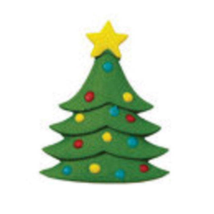 Christmas Tree Icing Decorations 12 Count