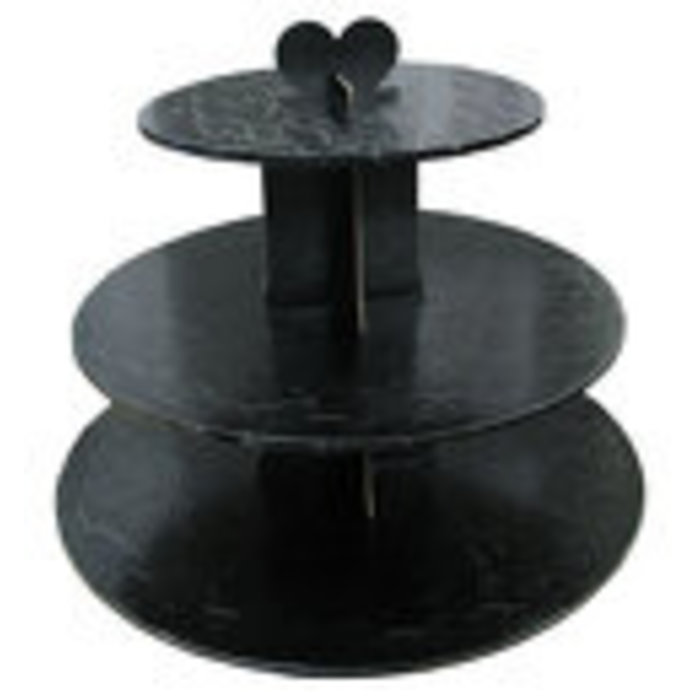 Black Cupcake Stand that holds 24 Cupcakes