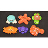 Sea Animals themed cupcake topper set Standard Size