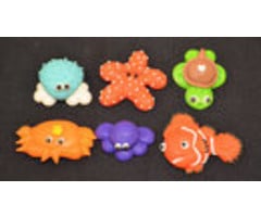 Sea Animals themed cupcake topper set Standard Size
