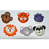 Safari Animals themed cupcake topper set Standard size