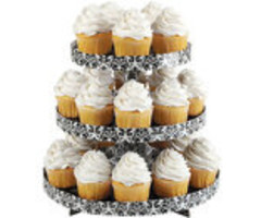 Damask 3 Tier Cupcake Stand