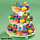 Round shaped Disposable Cupcake Stand - treat tree