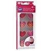 Shimmer Hearts Icing Decorations