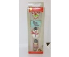 Candy Cane, Snowman, Nutcracker and Let it Snow Christmas Icing Decorations