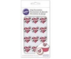 Tattoo Heart Icing Decorations 710-6001