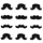 Mustache Icing Decorations