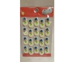 Mini Snowman Icing Decorations