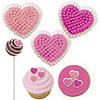 Mini Heart Icing Decorations 81 count