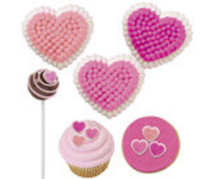 Mini Heart Icing Decorations 81 count