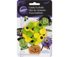 Candy Eyeballs Green and Yellow