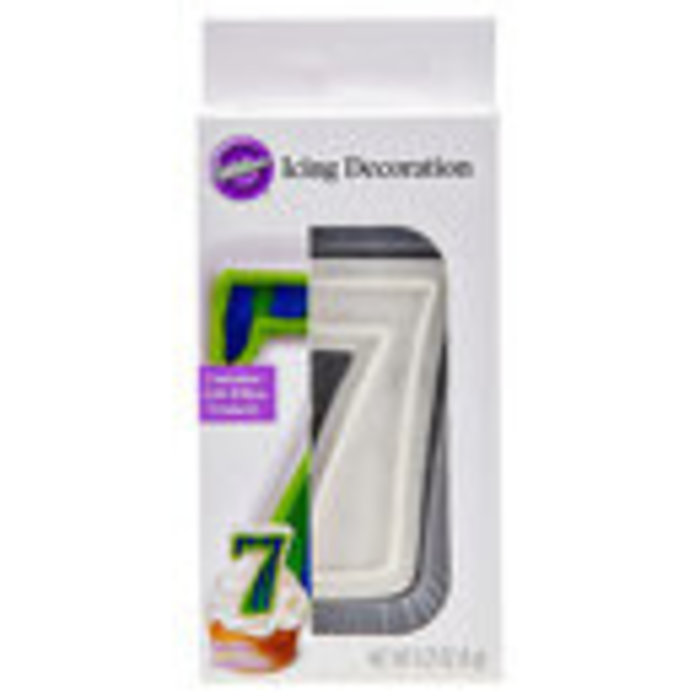 Number 7 Icing Decoration