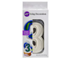 Number 3 Icing Decoration