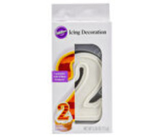 Number 2 Icing Decoration