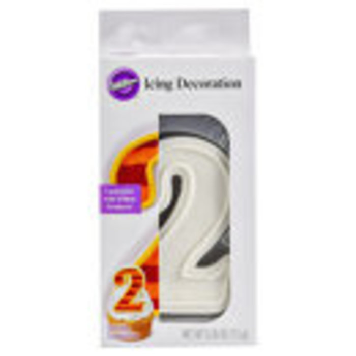 Number 2 Icing Decoration