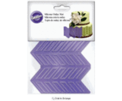 Precision Pattern Herringbone Fondant Mold