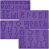Fondant and Gum Paste Letters and Numbers Mold Set by Wilton