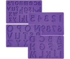 Fondant and Gum Paste Letters and Numbers Mold Set by Wilton