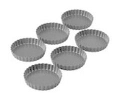 Non Stick Mini Tart Pans 6 Piece Set