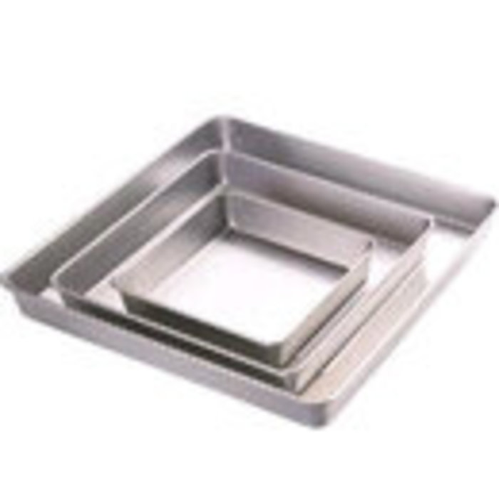 Bakers Cutlery Aluminium Square Cake Mould 7 inch x 2 inch - Baker's Cutlery