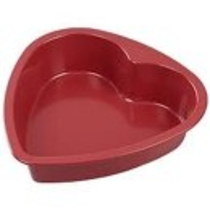 9" Non Stick Heart Pan 9" Non Stick Red