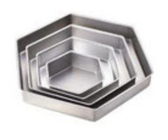 Hexagon Cake Pan Set by Wilton 4 piece