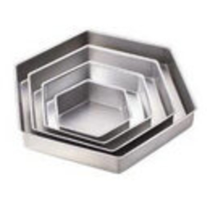 Hexagon Cake Pan Set by Wilton 4 piece