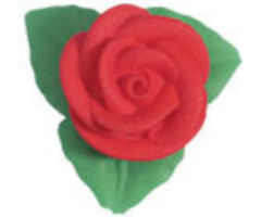 Red Roses with Leaves 6