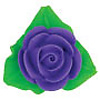 Purple Roses with Leaves 6