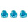Light Blue Roses 1-1/2" 6 Count