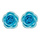 Light Blue Roses 2" 4 Count