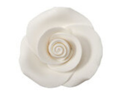 Edible White Roses 1-1/2" 6 Count