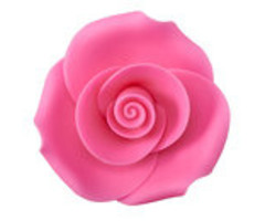 Dark Pink Roses 1" 6 Count